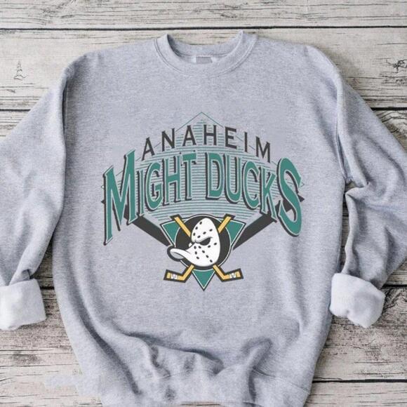 Tops - Anaheim Mighty Ducks Hockey Retro Fan Unisex T-Shirt